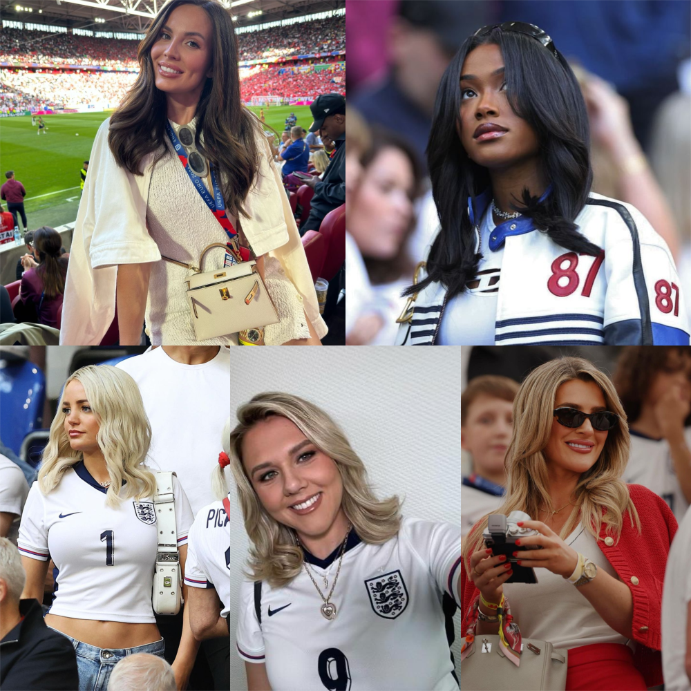 Die englischen Spielerfrauen supporten ihre Männer im Finale der EM gegen Spanien.